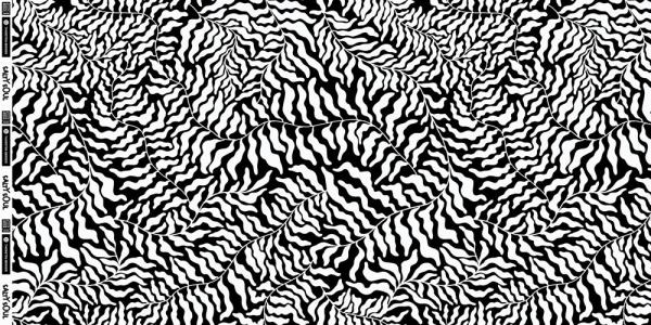 Viskose Dancing Algae Schwarz/Weiß von Swafing by Thorsten Berger